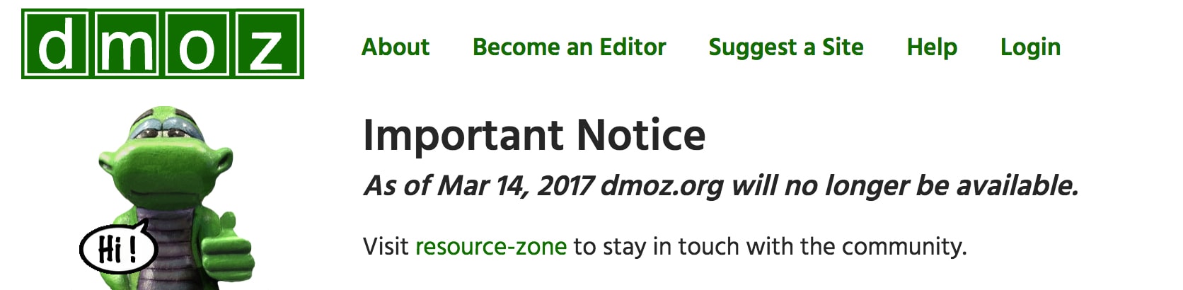不变革,必淘汰 - 开放目录 DMOZ 关闭分析-米饭粑