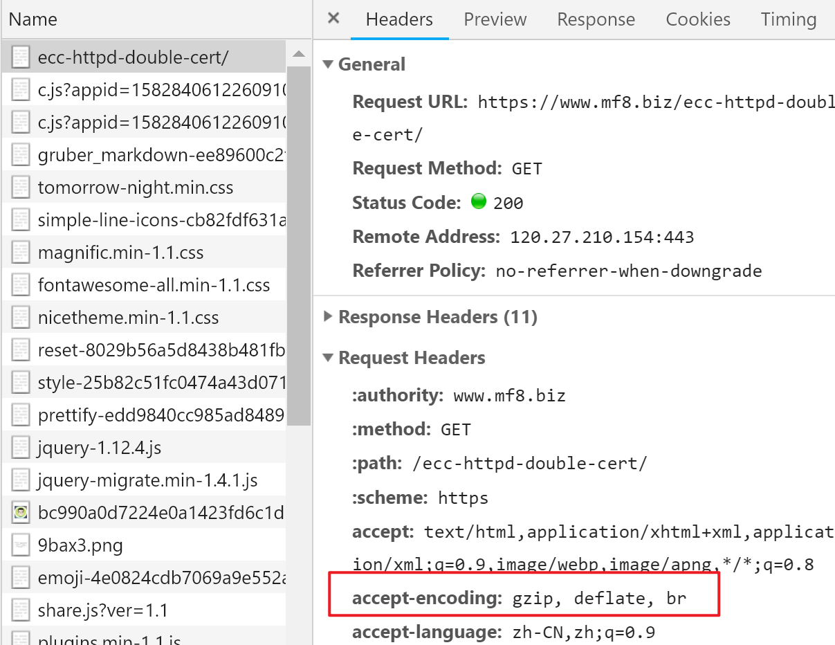 Nginx 上部署 TLS1.3、Brotli、ECC双证书实践-米饭粑